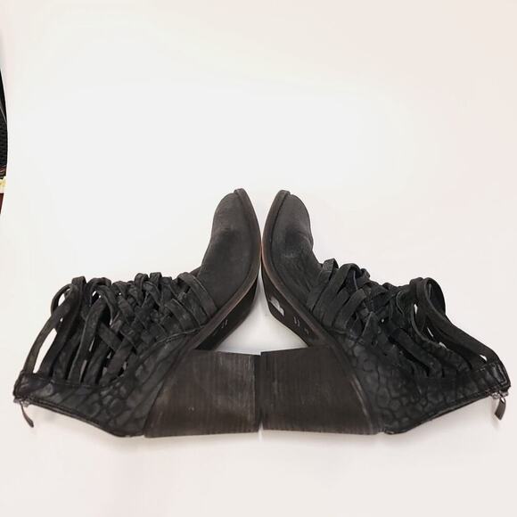 Free People Carrera Heel Boot Size 39 8.5 Slate Womens Shoe Shoes Heels Bootiez - Picture 8 of 14